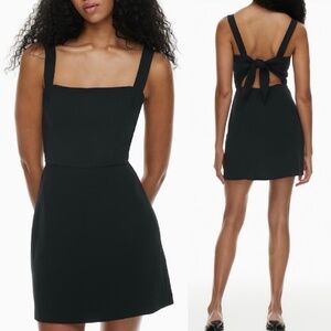 Wilfred Black Fit & Flare Dress with Back Tie – Size S